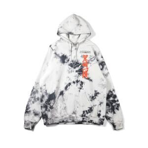 Hypland x Naruto Itachi Uchiha Tie Dye Hoodie XL Cloud Wash Anime Streetwear Y2k